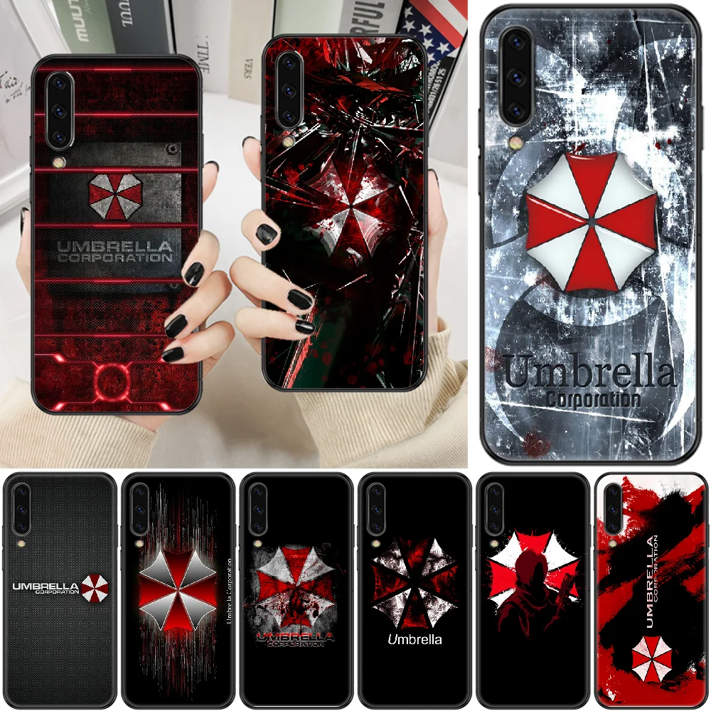 Чехол umbrella corporation для телефона Samsung Galaxy A 3 5 7 8 10 20 21 30 40 50 51 70 71 E S 2016 2018 4G Черный