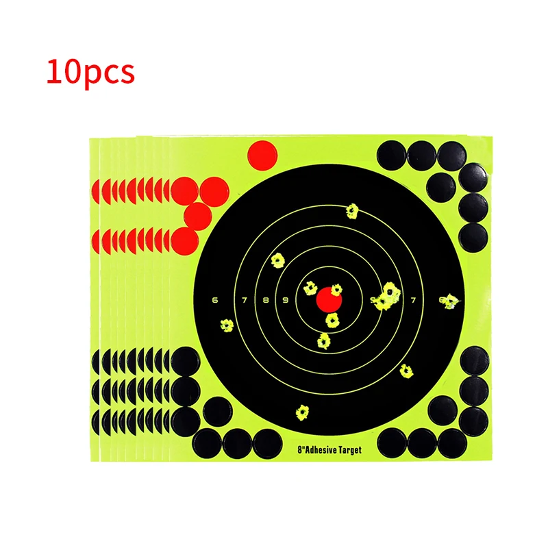 10 шт./лот Splash Flower Target 8 дюймовая клейкая внутренняя реактивность легкая