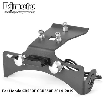 

Motorcycle License Plate Holder Bracket With LED light For Honda CB650F CBR650F 2014 2015 2016 2017 2018 2019