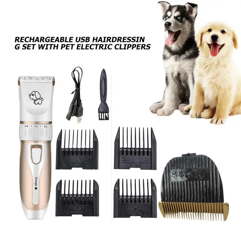 

Professional Pet Dog Hair Electric Pusher Scissor Clipper Grooming Low Vibration Super Sound-off Clippers Cut Machine