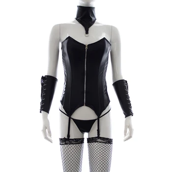 

Women Sexy Cosplay Gothic Corset Bustier Waist Cincher Shapewear Garter Belt