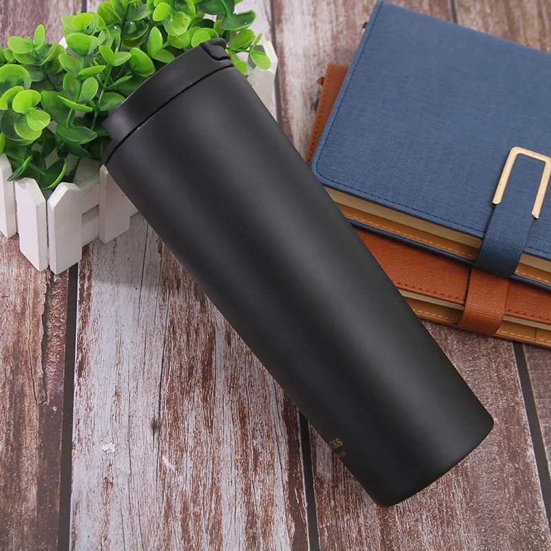 

New Style 304 Vacuum Stainless Steel Vacuum Cup Portable Car Mounted Tumbler Outdoor Sports Cup Customizable