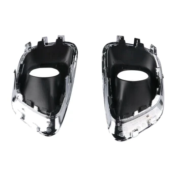 

2Pcs LH + RH Front Fog Light Lamp Bezel Cover Frame Fit for Jeep Compass 2014-2017 68213205AA 68213204AA