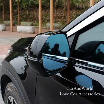 

Door Side Rear View Mirror Cover Rain Eyebrow Trims Sticker For Honda CR-V CRV 2012-2019 ABS Chrome Car Styling Accessories