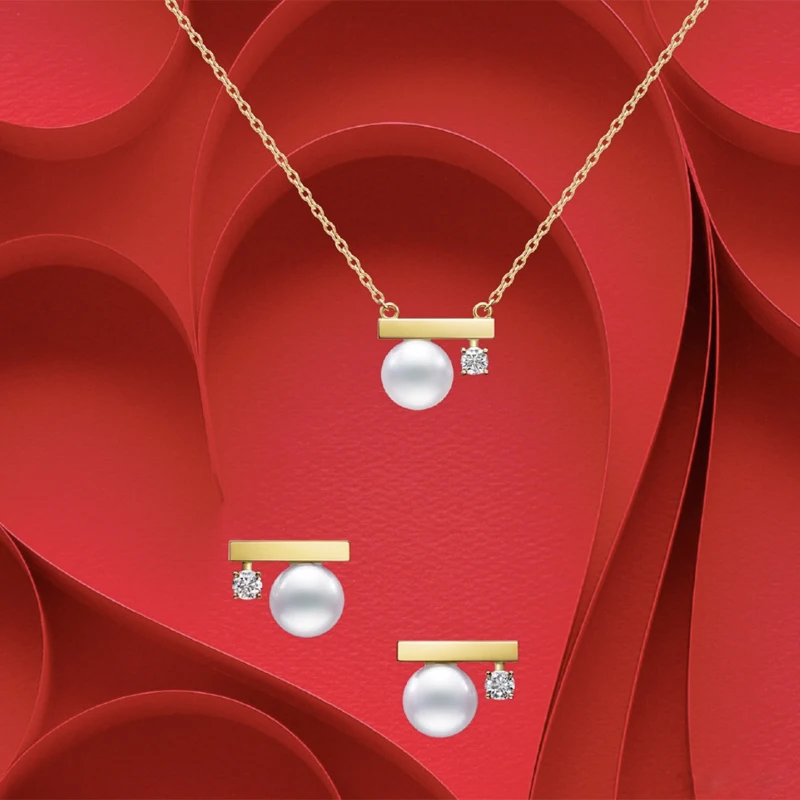 Цепочка с кулоном из искусственного жемчуга и | Украшения аксессуары