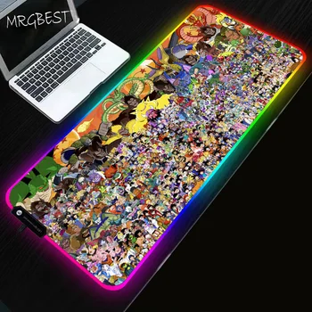

MRGBEST Anime Dragon Ball Sun Wukong Large RGB Computer Game Player Rubber Non-slip Mouse Pad Mause LED Backlit Pad Keyboard Mat