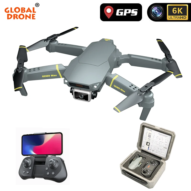 Глобальный Дрон GPS RC вертолет Квадрокоптер WiFi FPV 4K HD камера складной Gps игрушка для