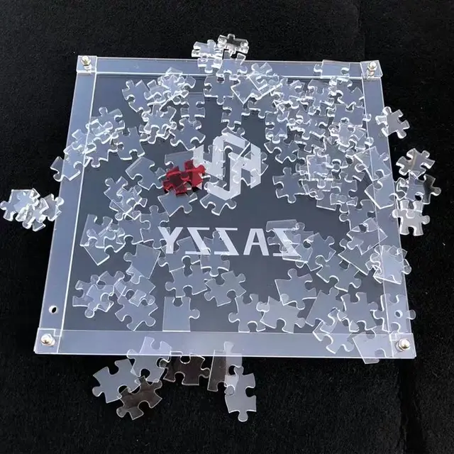Nightmare level puzzle transparent 109 pieces of pure white dark hell puzzle super stress relief Puzzle Children's puzzle gift 1