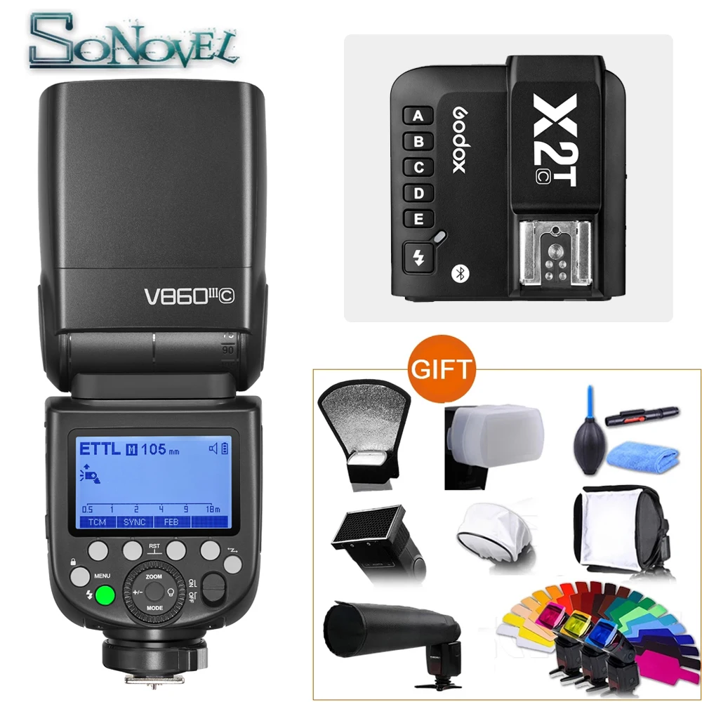 Godox V860III V860II V860IIC V860IIS V860IIN TTL Flash Speedlite for Canon Nikon FUJIFILM Olympus Panasonic Sony DSLR cameras |