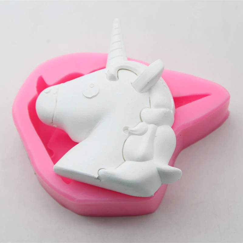 3D Unicorn Silicone Mold Fondant Chocolate Mould Cake Baking Decor Tool BL 3D Unicorn Silicone Mold Fondant Chocolate Mould Cake Baking Decor Tool BL