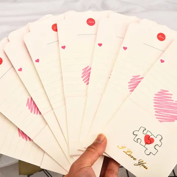

4pcs/pack Lovely Love you Folding Letter Paper DIY Multifunction lovely Gift Stationery School Office Supplies