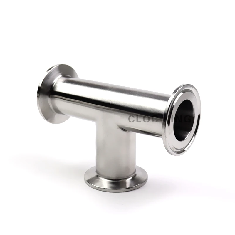 Pipe Fitting Tee Adapter OD19mm-102mm (3/4"-4")Stainless Steel SS304/316L Sanitary 3 Way Tee Ferrule 1.5&rdquo; 2&rdquo; 3&rdquo; 4&rdquo;OD50.5-119MM Fit 1.5"-4" Tri Clamp
