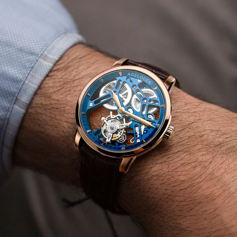 Agelocer腕時計自動巻きムーンフェイズ | jussihaavisto.fi