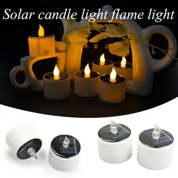 

Candles Lamp LED Tealight Solar Yellow Home Wedding Best Gift Flameless Creative Romantic Candles Light Christmas Decor