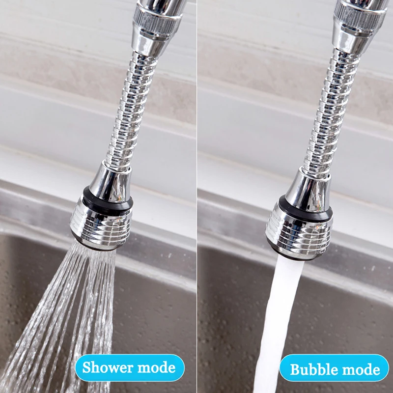 360 Degree Swivel Kitchen Faucet Aerator Adjustable Dual Mode Sprayer Filter Diffuser Water Saving Nozzle Connector Acessories