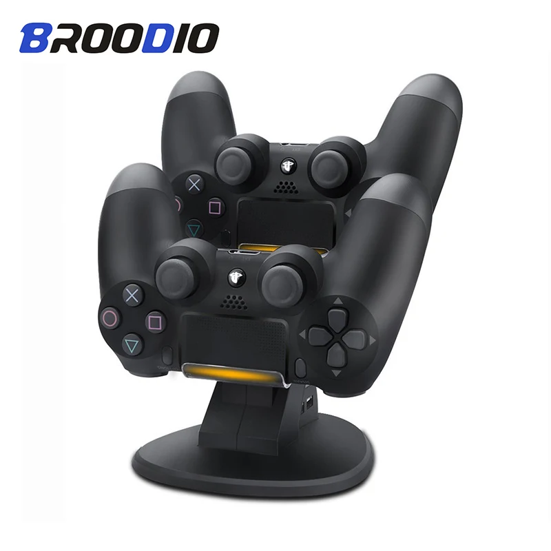 Двойной USB PS4 контроллер Зарядное устройство Док-станция светодиодный Подставка для зарядки для sony Playstation 4 PS4/PS4 Pro/PS4 тонкий контроллер