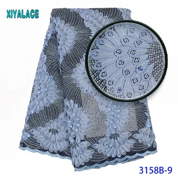 

African French Lace Fabric High Quality Nigerian Party Lace Fabric Embroidery French Lace With Sequins For African Lace 3158b