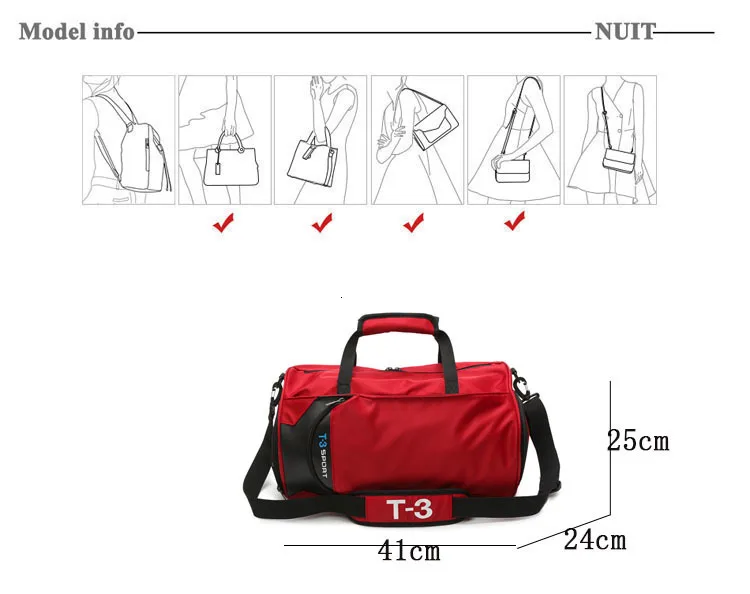 Мужские и женские дорожные сумки Оксфорд сумка на одно плечо сумка для тренировок большой емкости короткая поездка переносные дорожные