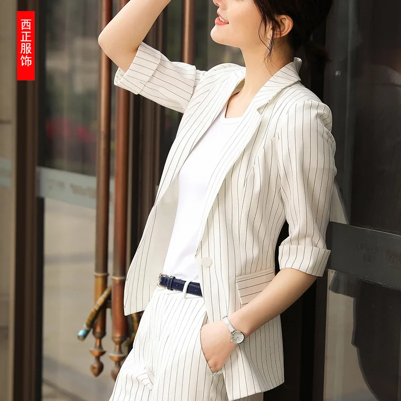 

Spring And Autumn New Style Long Trend of Fashion Business WOMEN'S Dress White Collar OL Going to Work Business Half-sleeve Shir
