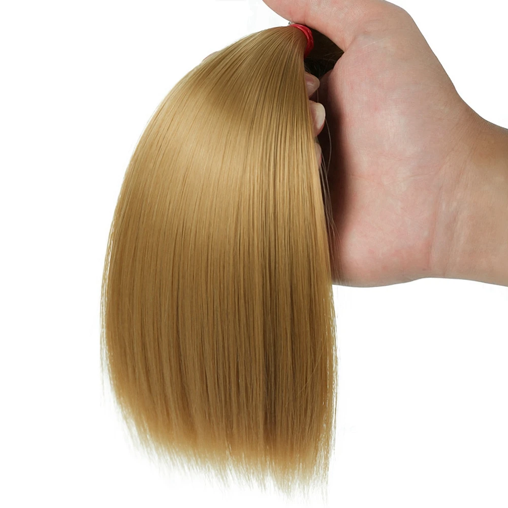 

Straight Wig for 1/3 1/4/ 1/6 1/12 Dolls Synthetic Fiber Hair BJD/SD Doll Wig High-temperature Wire DIY Straight Dolls Wigs 15cm