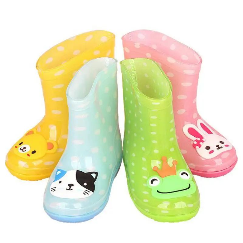 

Classic Children's Shoes PVC Rubber Kids Baby Cartoon Shoes Water Shoes Waterproof Rain Boots Toddler Girl Rainboots 7479