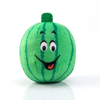 

Pet Cat Dog Toy Plush Bite Toys Puppy Cats Dogs Cite Vocal Interactive Simulation Fruit Watermelon Playing Toy Chew Squeak Toy