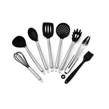 

8 Piece Set Cooking Spatula Set Embedded Design Good Flexibility Comfortable Handle Design High Temperature Resistance