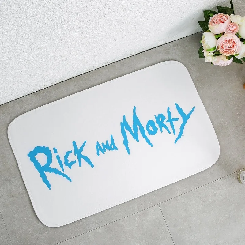 

40*60cm flannel bathroom Mat modern Simple minimalist printing mat Anti-slip pad