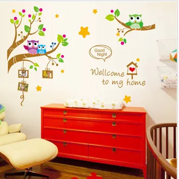 

Wall Stickers Cute Cartoon Animal Photo Frame Cartoon Children's Room Decoration 60*90