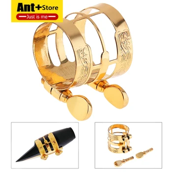 

Ligature for Alto Saxophone Carved Metal Alto Sax Clarinet Mouthpiece