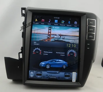 

10.4" tesla style vertical screen android 9.0 Six core Car GPS radio Navigation for Honda Civic 2012-2013