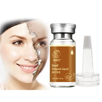 

QYF High Quality Snail 100% plant extract Hyaluronic acid liquid whitening blemish s erum ampoules anti-acne Rejuvenation