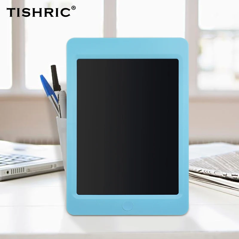 TISHRIC 1" планшет для рисования, игрушка для детей, планшет для письма со стилусом, цифровой графический планшет, ЖК-дисплей, электронная сенсорная панель для рисования - Цвет: Business blue