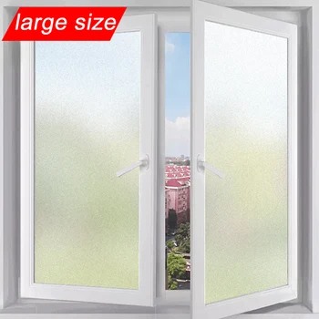 

Top 1/2/4/6/10m Window Film Frosted Opaque Glass For Window Privacy Static Cling Glass Stickers Home Decor Bedroom Bathroom New