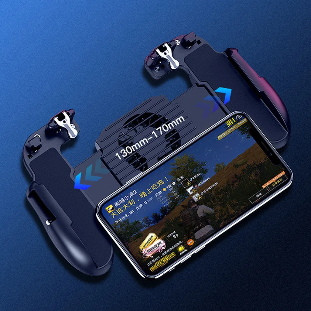 Мобильный игровой контроллер для PUBG 4в1 геймпад стрельба и цель триггер телефон охлаждения