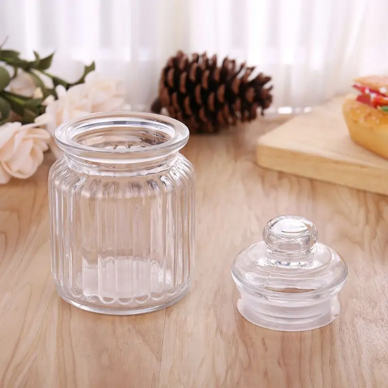 Рождественская стеклянная ваза Jar сахар конфеты для хранения бутылка, свадебный подарок полые домашний декор сахар конфеты контейнер для хранения