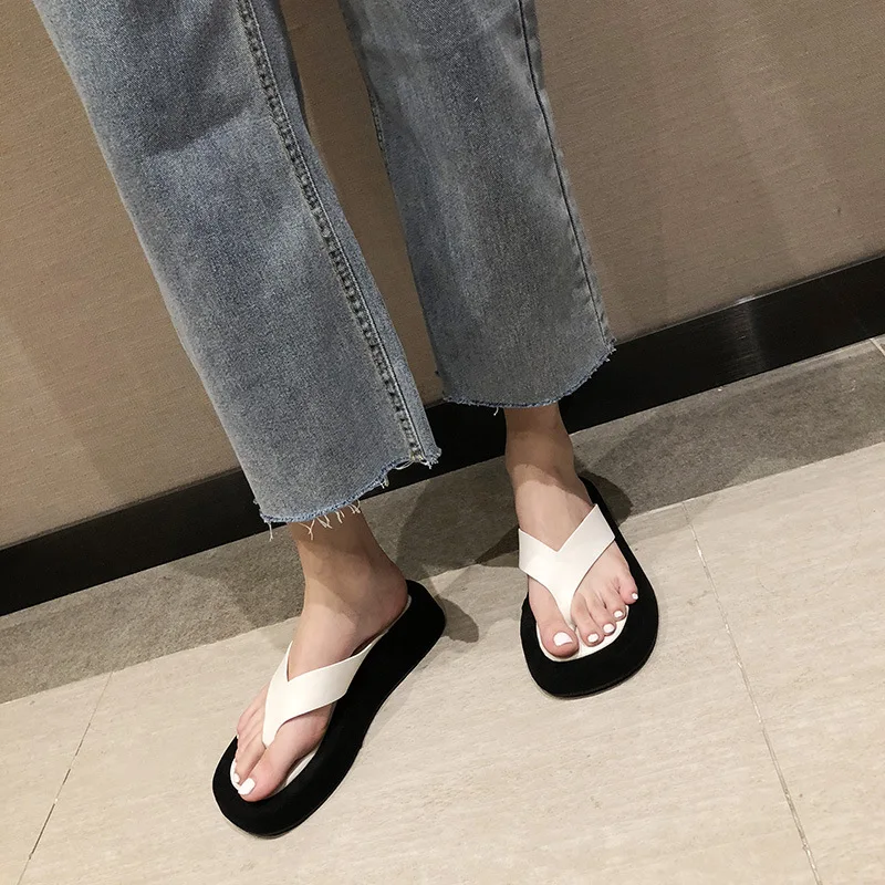 Flip Flops Clip Toe Slippers Platform Jandal Slides Beach Shoes Women female slippers,slippers sandals shoes,slippers sandals