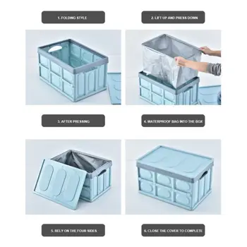 

Hot Car Organizer Car Trunk Storage Box Multi-function Folding Storage Box Trunk Box Bag Trunk Organizer Car Interior Accessorie