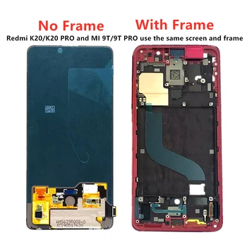 

Brand new Original AMOLED LCD For Xiaomi Redmi K20 PRO Display Touch Frame Digitizer Assembly For Xiaomi Mi 9T PRO LCD Screen