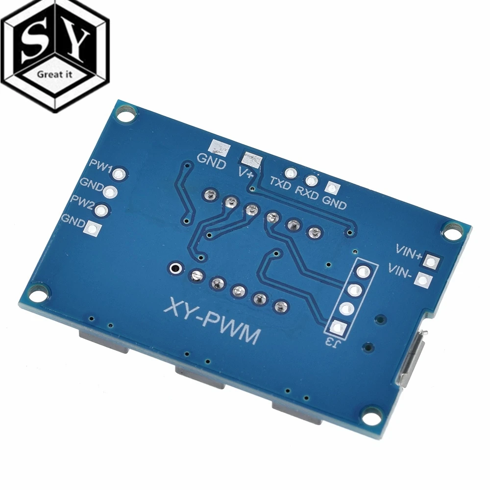 Dual Way Digital LED Duty Cycle Pulse Frequency Board Module  (2)