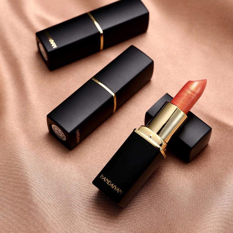 Hot Sales Luxury Lipstick Shiny Lips Makeup Waterproof Shimmer Long Lasting  Pigment Nude Pink Mermaid Shimmer Lipsticks Makeup