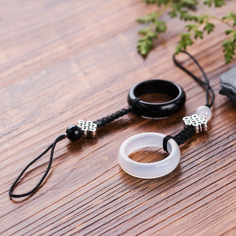 

Mobile Phone Lanyard Apple Mobile Phone Ornaments Ring Buckle Couple Sling Chinese Wind Buckle Long Paragraph Pendan