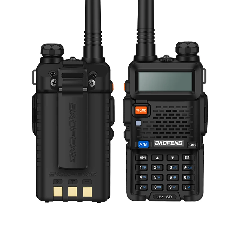 BaoFeng Walkie Talkie UV-5R двухдиапазонное двухстороннее радио 128CH 5 Вт VHF UHF 136-174 МГц и 400-520 МГц для охотничьих радиоприемников