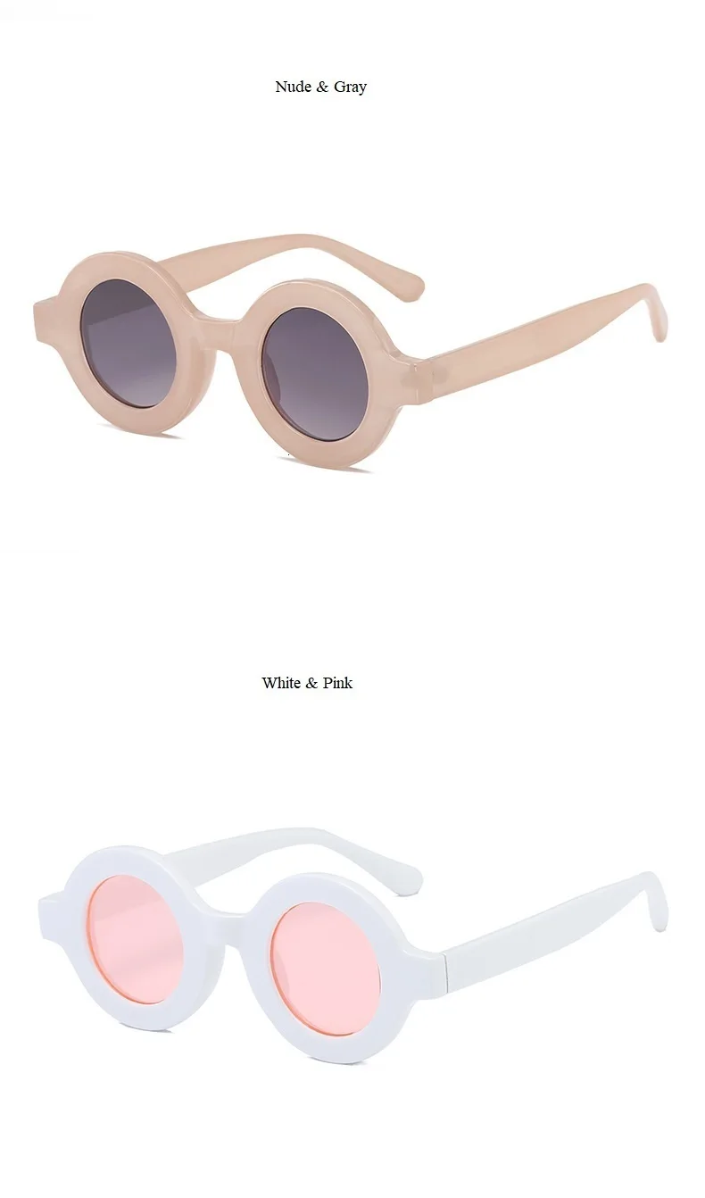 Женские солнцезащитные очки в круглой оправе с буквенным принтом, новинка, модные винтажные Ретро Черные белые маленькие солнцезащитные очки, мужские Шикарные очки
