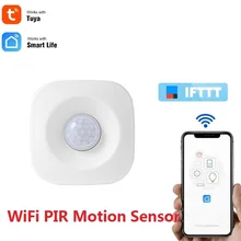 Smart WiFi Infrared Alarm Detector Home Security Alert System Wireless PIR Motion Sensor Remote Control For Tuya Smart Life APP