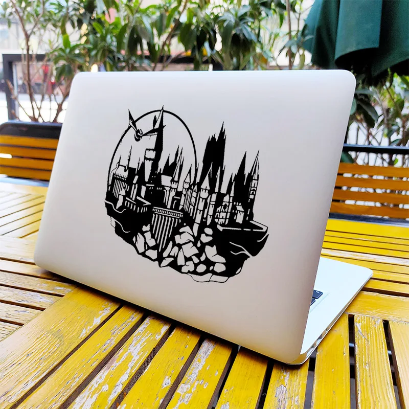 Adesivo Per Laptop Magic Academy Castle Per Apple Macbook Pro 14 16 Air Retina 13 15 Pollici Hp Mac Skin Portable Notebook Decal Decor