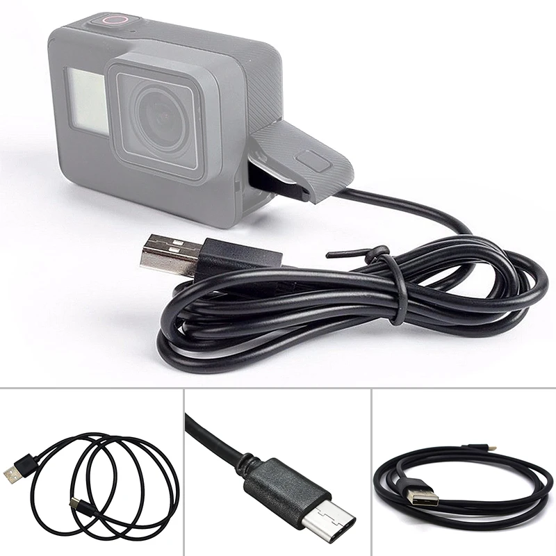 Wire Charging cable USB PC Data Sync Lead 100cm Black ABS plastic Accessories Set Replacement