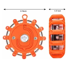 

Magnetic Emergency Roadside Safety Light Road Flare Car Emergency Light LED Orange Strobe Warning Light Flashlights Beacon Lamps