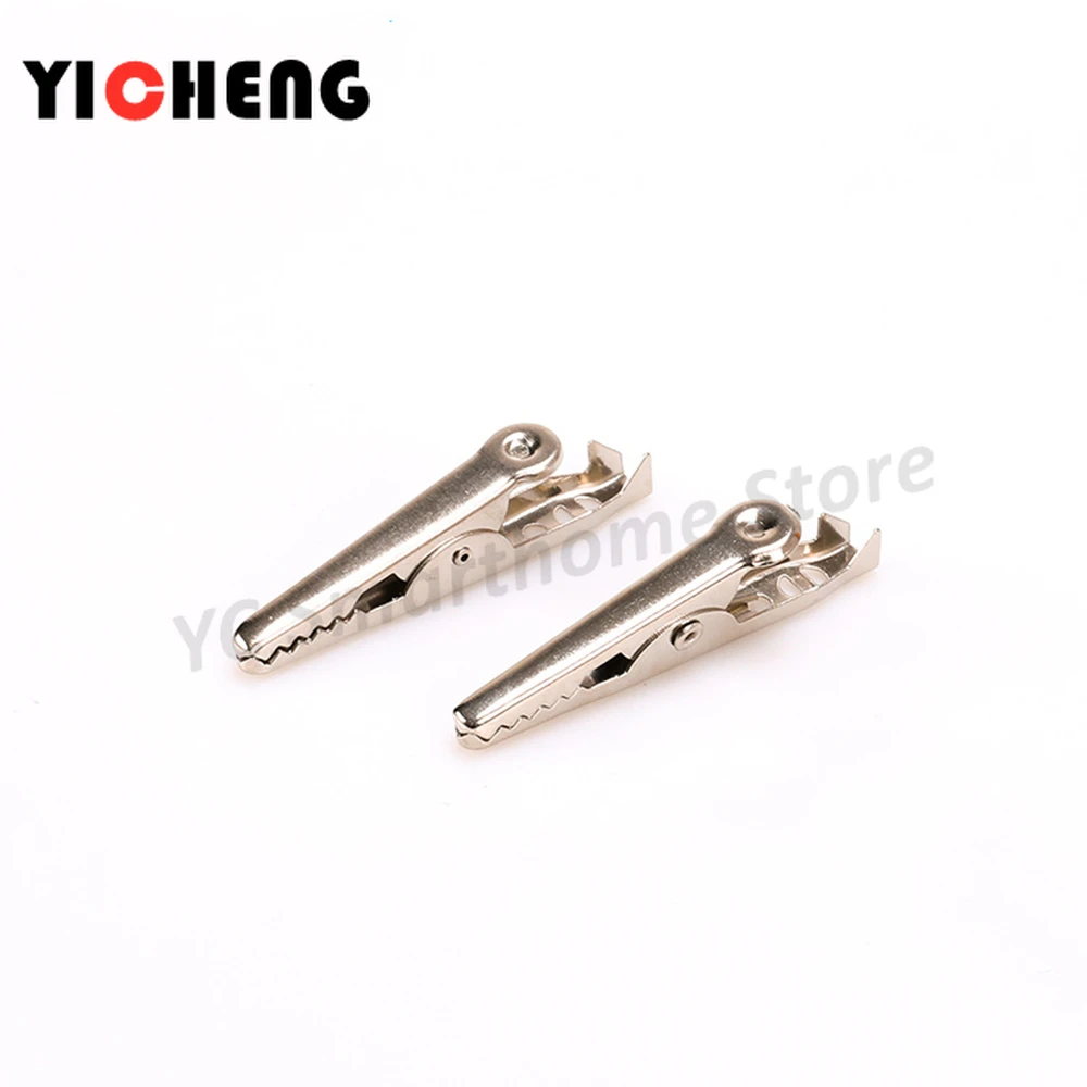 Alligator clips 6pcs DIY alligator clip test clip power cord battery clip for experiment medium length 35mm clip