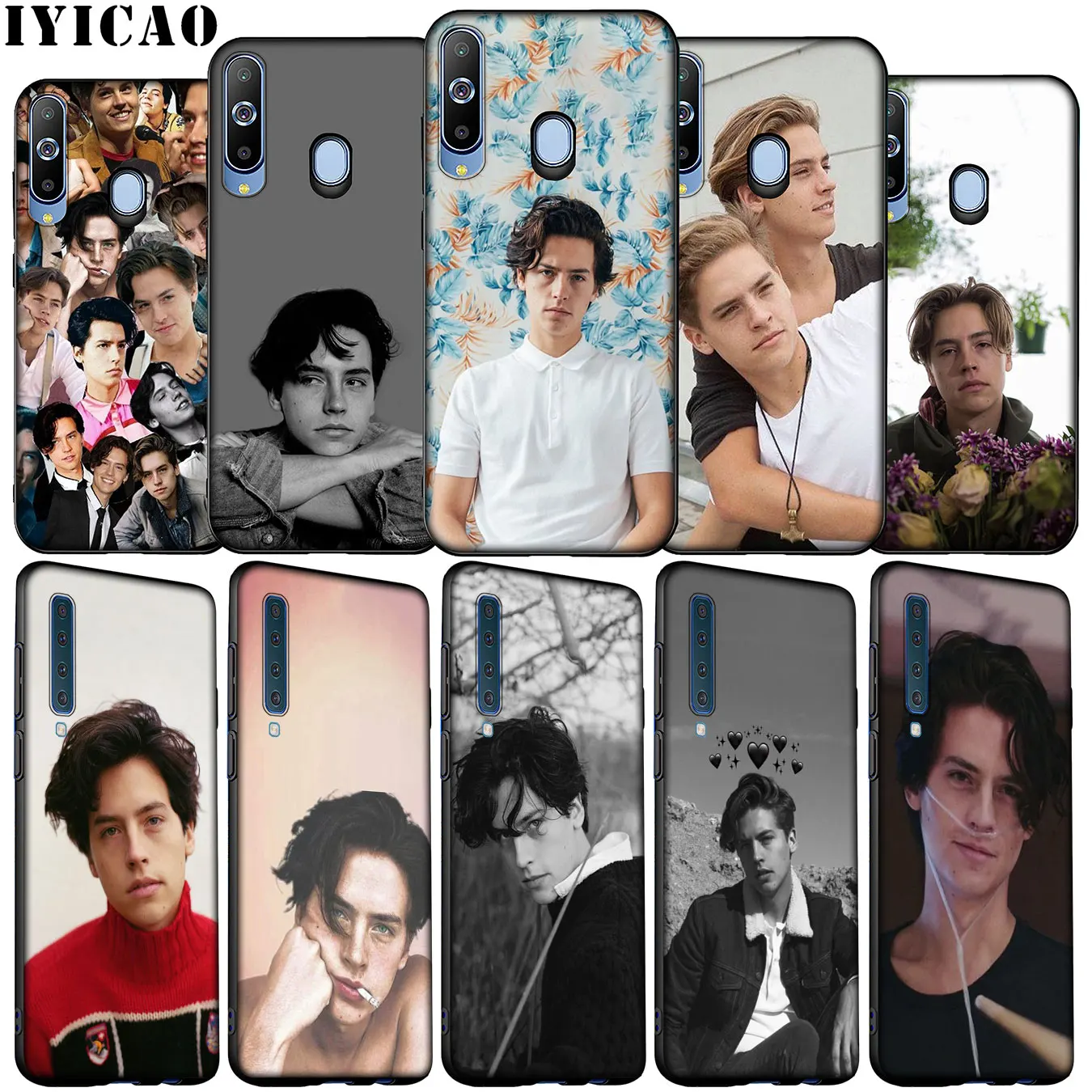 

IYICAO Cole Sprouse Soft Silicone Case for Samsung Galaxy A70 A50 A60 A40 A30 A20 A10 M10 M20 M30 M40 A20E Black TPU Phone Cover